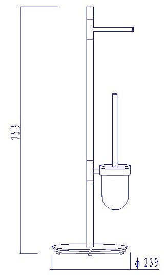 XC125002-落地式厕纸架尺寸图
