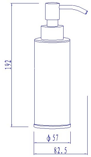 XC126001-台式皂液瓶尺寸图