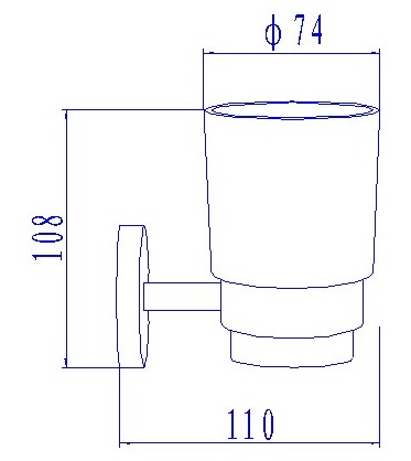 XC12071000-漱口杯架尺寸图