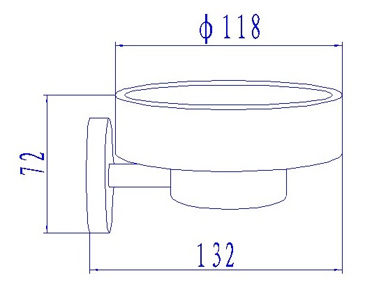 XC120710002-肥皂碟架尺寸图