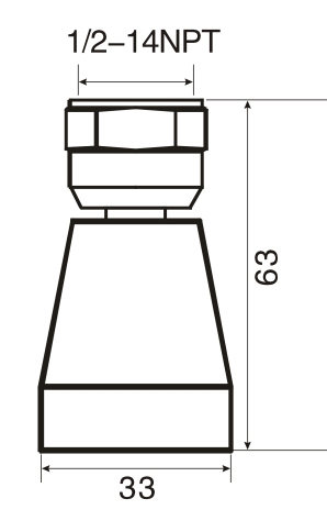 XC604-33小花洒尺寸图